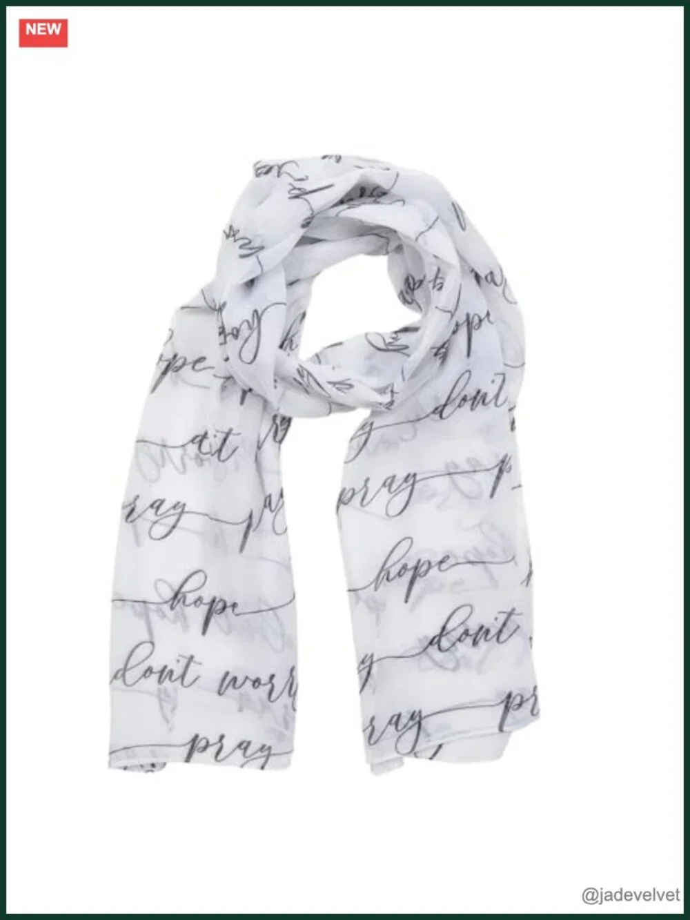 Prayer Scarf - Lightweight Polyester - Inspirational Gift